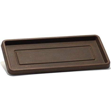 Sottovaso Rettangolare stretto in Resina cm. 80 Bronzantico