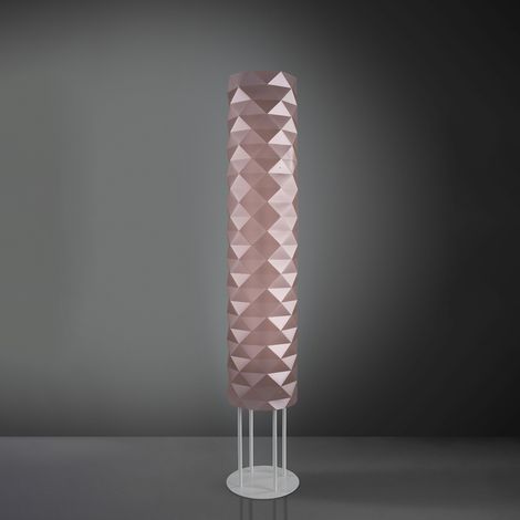 Piantana Moderna Prisma Polilux ® Pink Metal E Metallo 3 Luci E27
