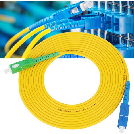 Câble de connexion monomode haute qualité en PVC SC APC-SC UPC Netrorking, longueur 10 mètres (1/5)