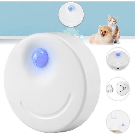 Purificateur d'air Intelligent pour Animaux et Chats Chargement USB Déodorant Intelligent pour Litière Chat Désodorisant pour Chien Smart Désodorisant pour Animaux (2600mAh)-Bleu (1/5)
