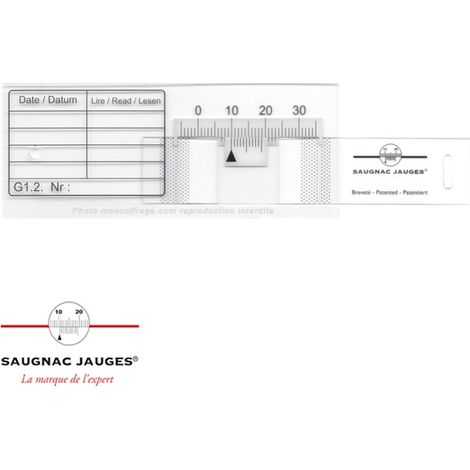 Jauge Saugnac G1.2 transparent - Intérieur et Extérieur (à l'unité) (1/4)