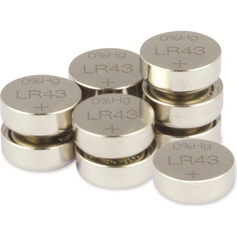 GP Knopfzelle LR43 1.5 V 10 St. Alkali-Mangan GP186F-2C10 (1/4)