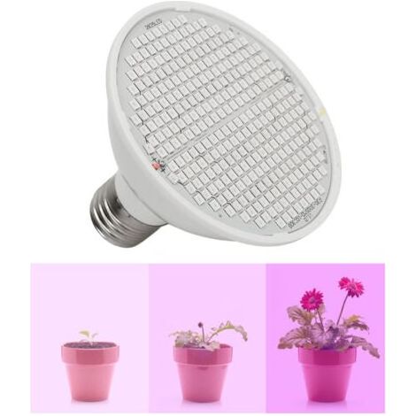 Ampoule de croissance à 300 LED, spectre rouge et bleu, base E27, éclairage de croissance pour plantes d'intérieur, démarrage de graines, AC85-265 V,DUBUNS (1/5)