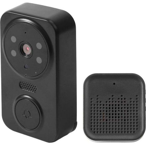 Sonnette Vidéo Étanche HD Avec Batterie 1200mAh Installation Facile Caméra Visuelle