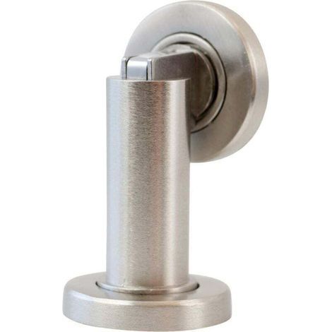 Magnetischer Türstopper aus Edelstahl, zur Boden- und Wandmontage, Ø 5 cm, H 8,4 cm (1/5)