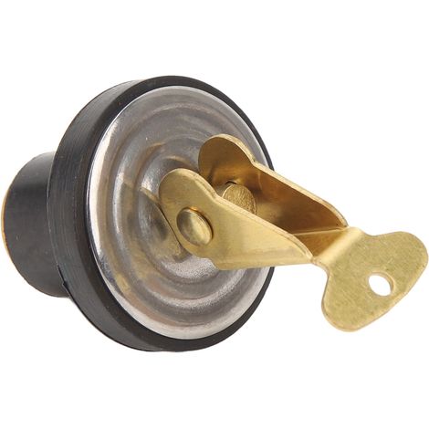 Robuster Ablassstopfen aus Messing, wasserdicht und korrosionsbeständig, für Boote, Spülbecken, Fischbehälter und Balken, 18,8 mm (3/4 Zoll) Durchmesser. (1/5)
