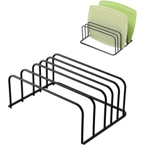 Soporte para tabla de cortar, organizador de tapas estándar, organizador de tabla de cortar, soporte estándar para tapa de olla (1/5)