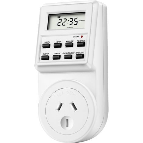 Plug-in timer — Programmable socket — Electronic timer — DIN/EU standard (small display) — (1/5)
