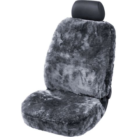 Walser Autositzbezug Lammfell Trish Sitzbezug Auto Anthrazit Schonbezug Winter (1/4)