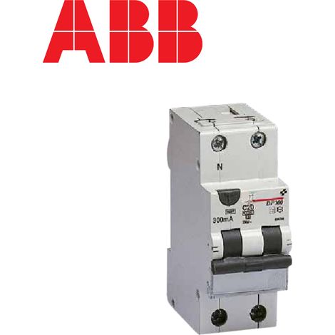 Disjoncteur différentiel 1P+N - 30mA - Type AC - Courbe C - 40A