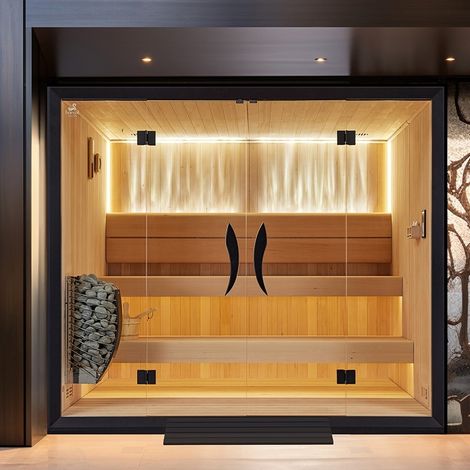 Sauna traditionnel Boreal® CELEST PRO 240 - 6 places - 240x180x210 cm (1/5)