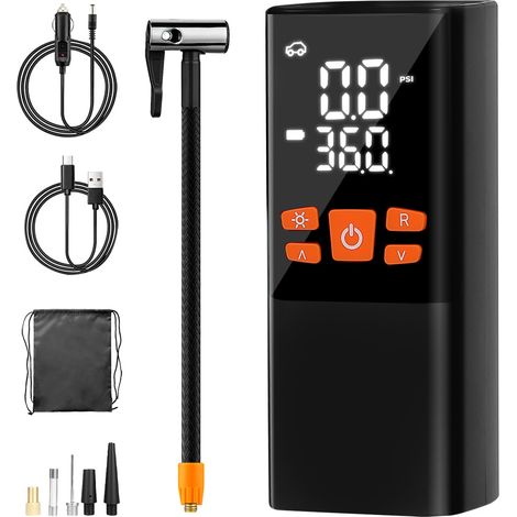 Manan Car Tyre Inflator Cordless Digital Rechargeable Tire Air Compressor Pump (1/5)