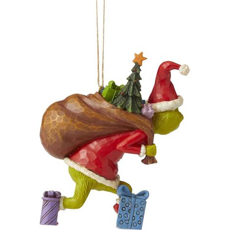 Figurine de Noël en résine verte, pendentif décoratif pour sapin de Noël, cadeau idéal pour les fêtes. (1/5)