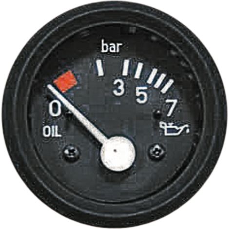 Manometro pressione olio, diametro 52 mm, 0-7 bar (1/2)