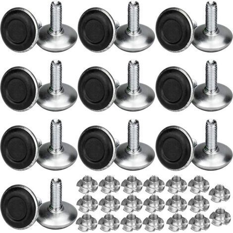 Set mit 20 verstellbaren Möbelfüßen, M8x20x30mm - Nivellierfüße für Stühle und Tische (1/5)