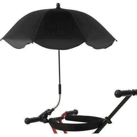 Parasol réglable universel – Pour poussette, chaise plage, fauteuil roulant, vélo – Pince fixation (1/5)