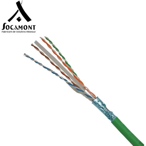 Câble réseau en cuivre CAT6 FUTP - paires 1x4 - couronne de 90 mètres (1/2)