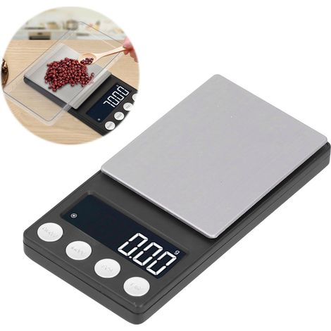 Mini balance électronique de poche pour bijoux, carat d'or, herbes médicinales portables, 200 g/0,01 g. (1/5)