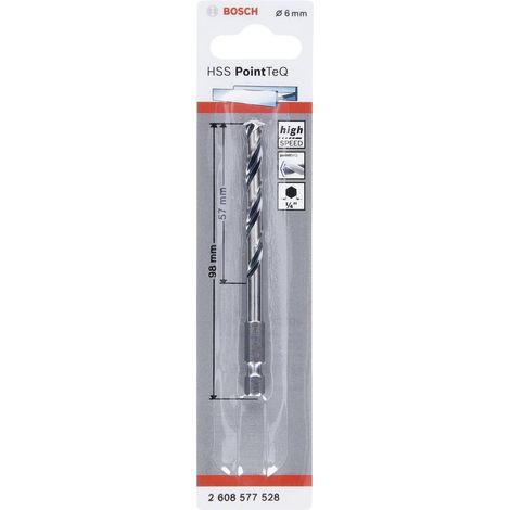 Punta metallo Bosch pointteq hex 6 mm autocentrante