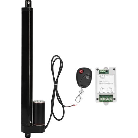Elektrischer Linearantrieb mit 250 mm Hub, Metallkonstruktion, für Massagesessel, 1000 N, 24 V DC, mit Steuerung und Fernbedienung
