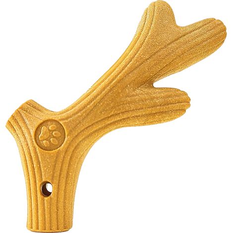 1 Jouet à mâcher en bois de pin, forme de bois, résistant, pour chien petit moyen grand (1/5)