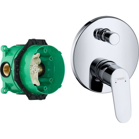 HANSGROHE Focus frontal para mezclador empotrado para bañera y ducha Cromo con cuerpo empotrado