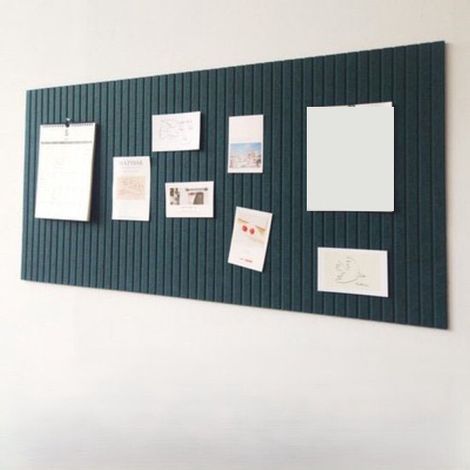 Bacheca decorativa pieghevole in feltro con nastro adesivo per esporre foto, ideale per scuola, casa e ufficio (verde) (1/4)