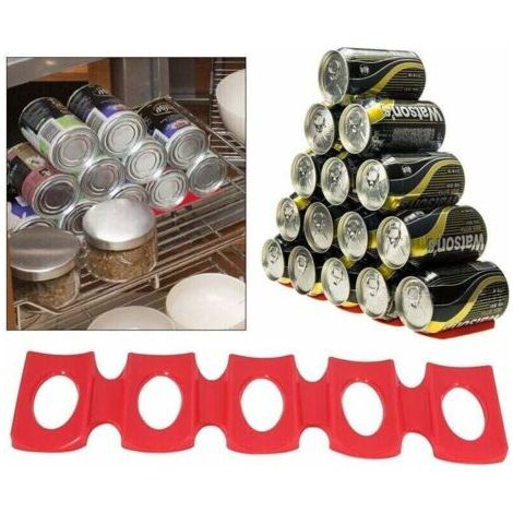 Silikon-Kühlschrankmatte (rot), Weinflaschenhalter, Bierflaschenhalter, Aufbewahrungsmatte für Kühlschrankflaschen