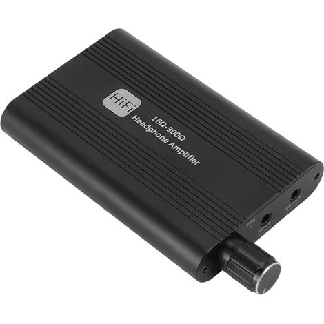 Amplificateur de Casque, Amplificateur de Casque Portable, Ampli D'écouteur HiFi 16 à 300 Ohm avec Prise Jack 3,5 Mm, Commutateur de Gain à Deux étages pour Audio Numériques (1/5)