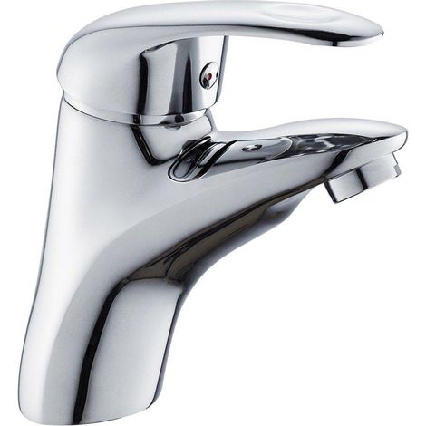 GO by Van Marcke Surf robinet mélangeur à une poignée lavabo avec évacuation automatique économie d'eau disques en céramique inclus flexible de tuyaux (1/2)