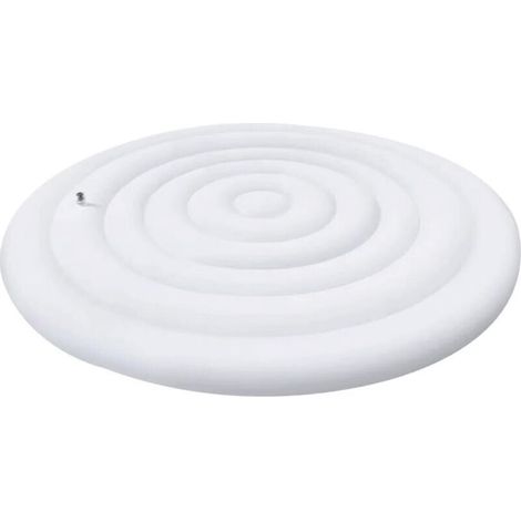 Couverture de Spa Gonflable, Couvercle De Bain à Remous Gonflable avec Valve de gonflage et de dégonflage Rapide et Facile, Coupe Vent, résistant à la Pluie, à la Neige (Rond 145cm) (1/5)