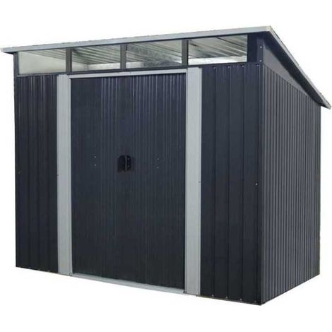 Gartenhaus aus Stahl 4,59 m² mit Ankerkit inklusive (1/2)
