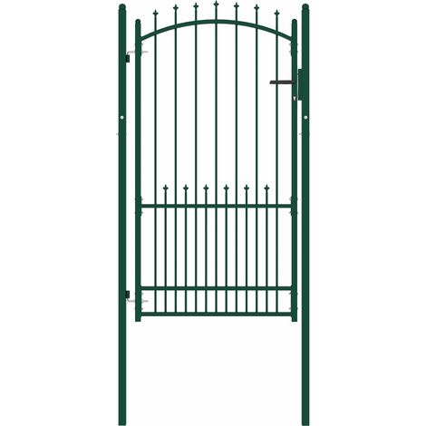 vidaXL Fence Gate with Spikes EMMEN 104 x 134.5 cm Lockable (1/5)
