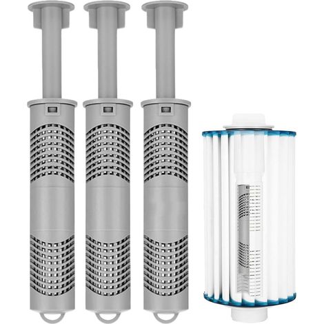 Cartouche pour Bain à remous Accessoires De Piscine À Ions d'argent Naturels 3 bâtonnets minéraux pour Spa Eau Claire pour Intérieur Jardin et Cour Maison Salle de Bain Piscine Gonflable Maison (1/5)