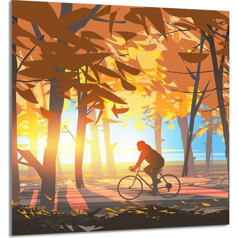 PANNELLO IN VETRO PER CUCINA 60x65 Forest (1/5)