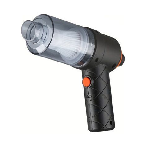 Leistungsstarker 120-W-Handstaubsauger für Autos, kleiner Mini-Autostaubsauger mit USB-Anschluss, kabelloser Handstaubsauger für Autos (1/4)