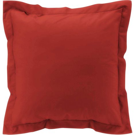 Taie d'oreiller carrée 63x63 cm - Percale 100% coton - Tomette