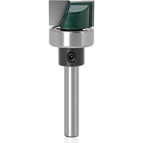Gabarit de défonceuse pour paumure à lamper, fraise Gasea queue 1/4", L 3/4" x H 7/16", outil de défonçage bois (1/5)