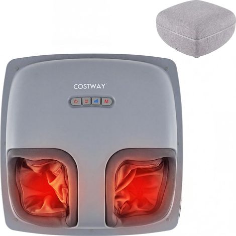 COSTWAY Massaggiatore per Piedi Shiatsu con Calore, Impastamento Profondo a 3 Livelli (1/5)
