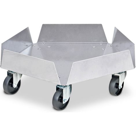 BRB Aluminium-Tonnenroller, Außen-Ø 512 mm, Tragkraft 250 kg (1/2)
