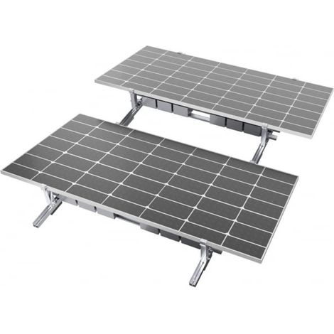 IluminaShop - Kit Estructura 2 Paneles Horizontal Para Techo Plano 1015º (1/4)