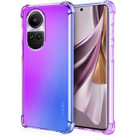 Fallfeste Schutzhülle mit Farbverlauf für Oppo Reno 10 / 10 Pro, Lila / Blau (1/5)