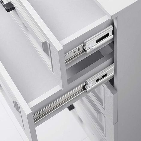 Set of 2 Ball Bearing Drawer Slides 300mm Soft Close Drawer Slides 304D Stainless Steel Roller Slides Furniture Drawer Slides (1/5)