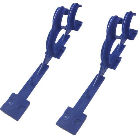 CSPARCV Gancio per piscina, supporto in plastica per piscina, gancio per tubo di aspirazione con asta telescopica e viti per skimmer con tubo di aspirazione e asta telescopica (1/4)