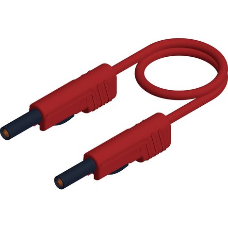 Hirschmann Test & Measurement MLB 200/1 V rt Messleitung Lamellenstecker 4 mm Lamellenstecker 4 mm 2