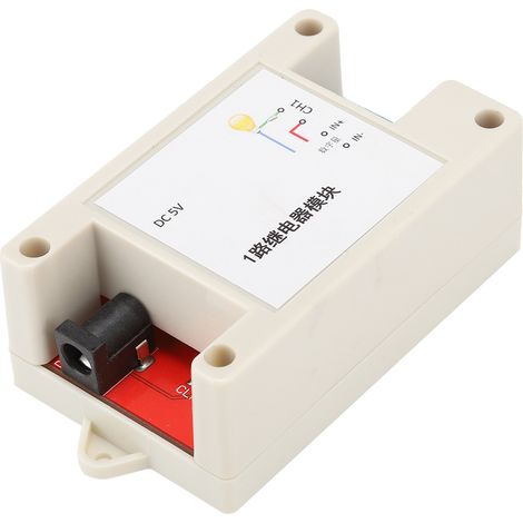 ESP8266 Module WiFi 1 Canal Relais 5V-24V DC avec Boîtier et Isolation Optique (1/5)
