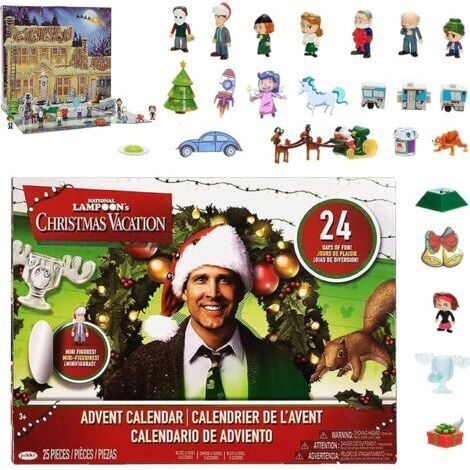 Calendrier de l'Avent 2025 avec boîte aveugle en PVC - Personnages 3D - Calendrier compte à rebours pour adultes - Cadeau de Noël amusant pour enfants - 1 Noël (1/5)