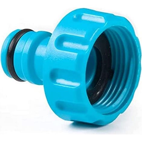 Raccord de robinet — Dimensions (L × l × H) : 13 × 13 × 1 cm (Emballage en vrac) — Raccord standard universel (compatible 1/2" et 3/4")