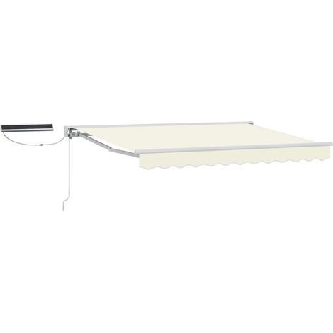 Store banne électrique rétractable, blanc cassé, 2,5 x 2 mètres (1/5)