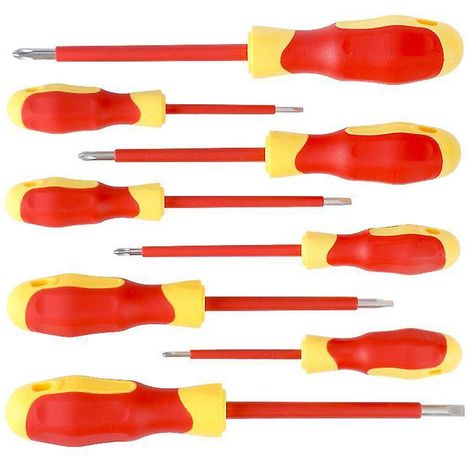 8 En 1 Isolant Chrome Vanadium Acier Conique Vis Lectricien Lot Ensemble Combin Multifonctionnel (1/5)